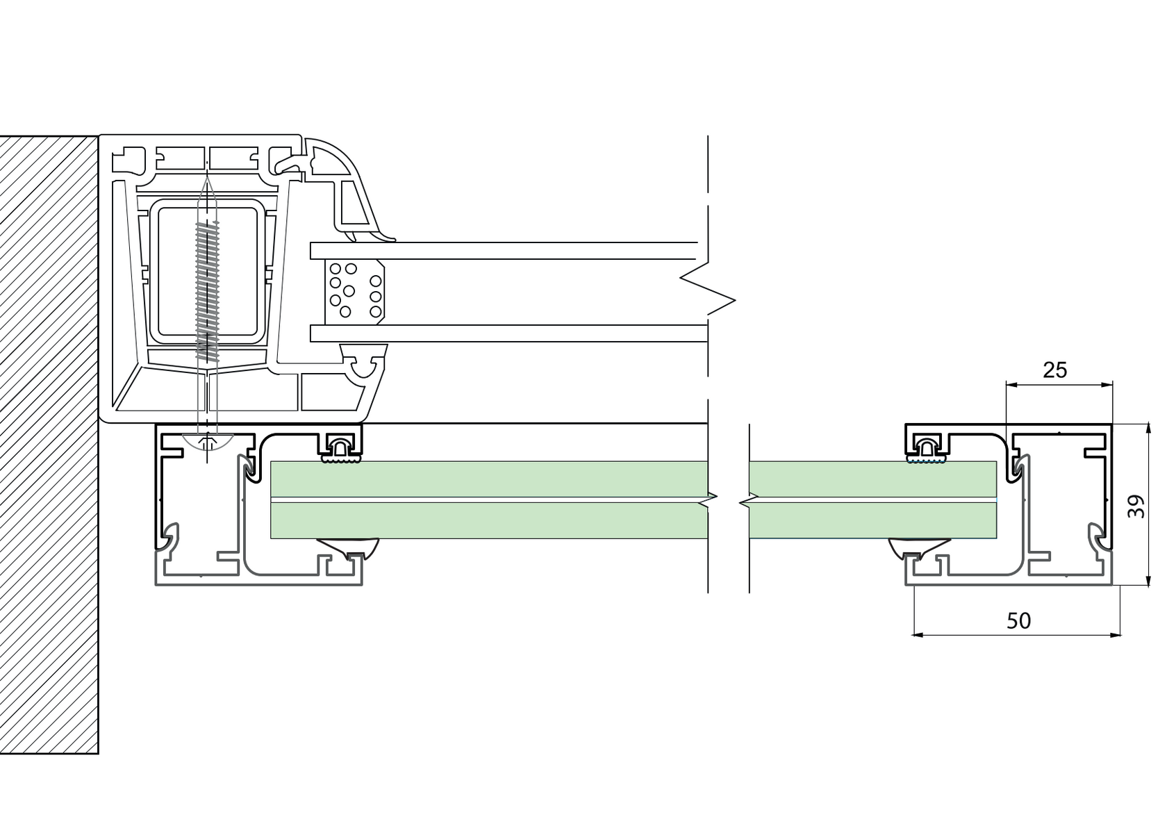 Julliet balcony aluminum frame without glass
