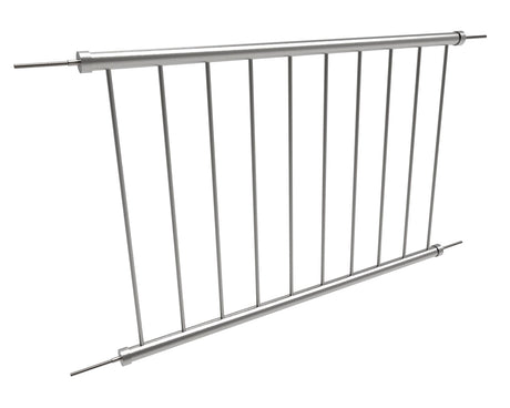 Frameless glass juliette balcony AISI304 vertical