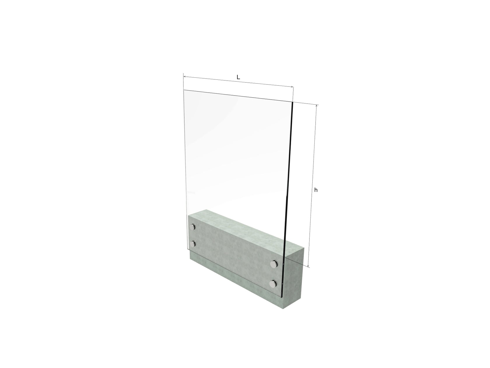 Frameless glass juliette balcony AISI304
