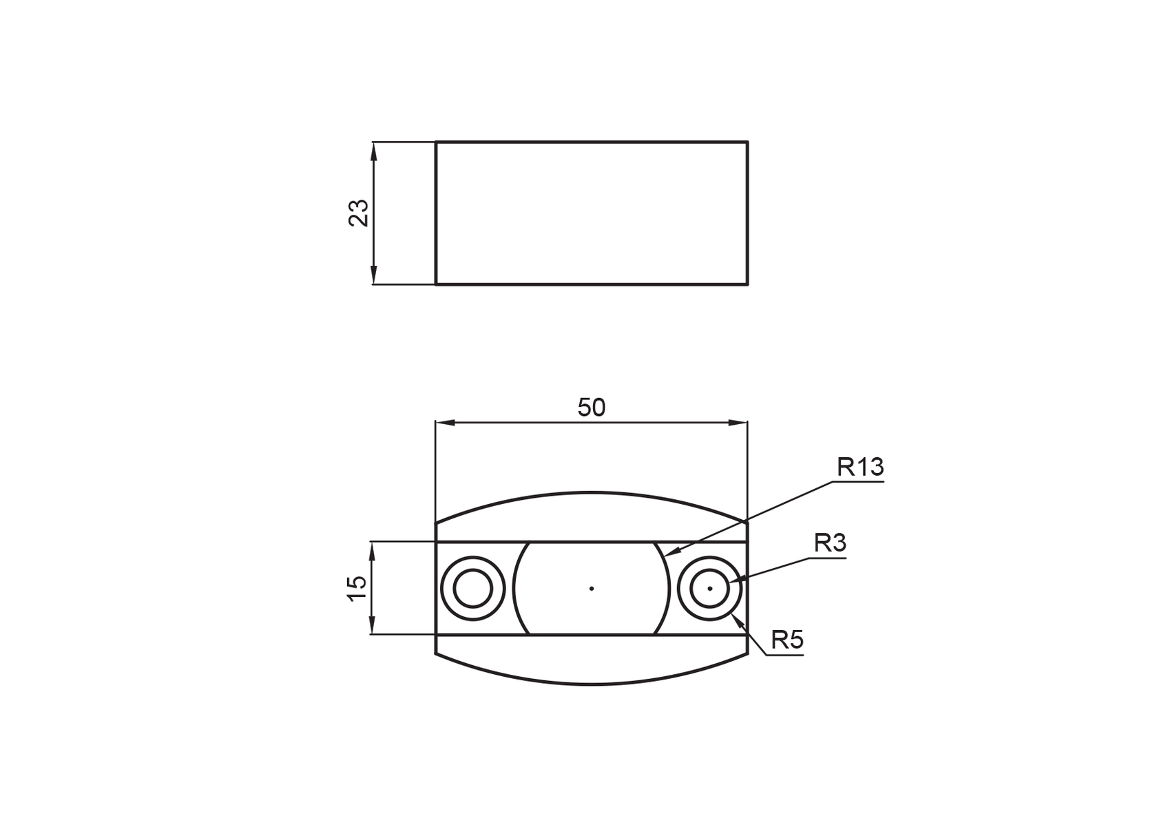 Floor guide AISI304, glass t 8,10,12mm