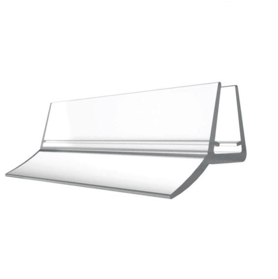 clip seal with wipe for glass door