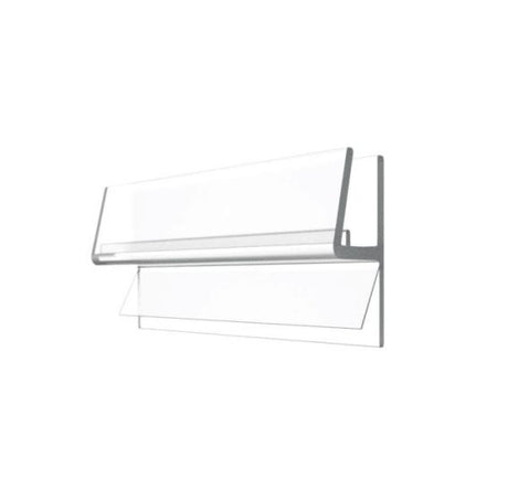 clip seal with wipe for glass door