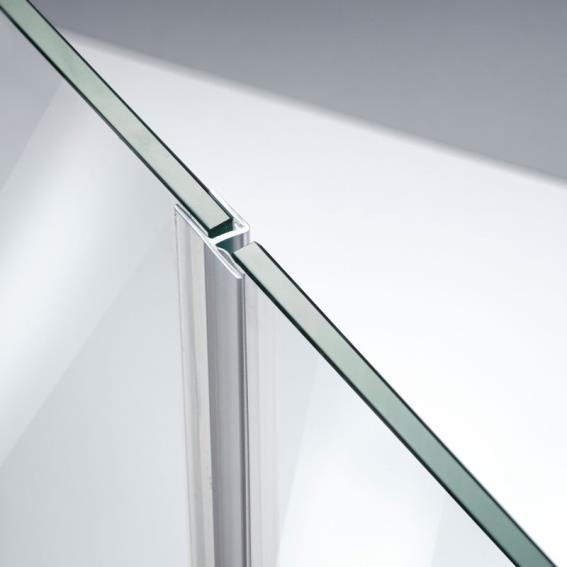 clip seal with wipe for glass door