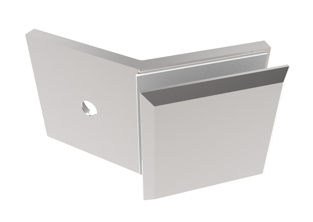 Glass clamp, Zamak, 135°, T 8-10 mm