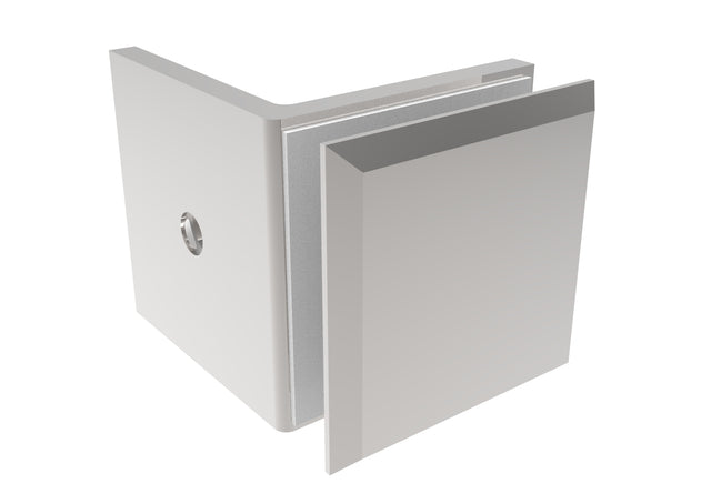 Glass clamp, Zamak, 90°, T 8-10 mm