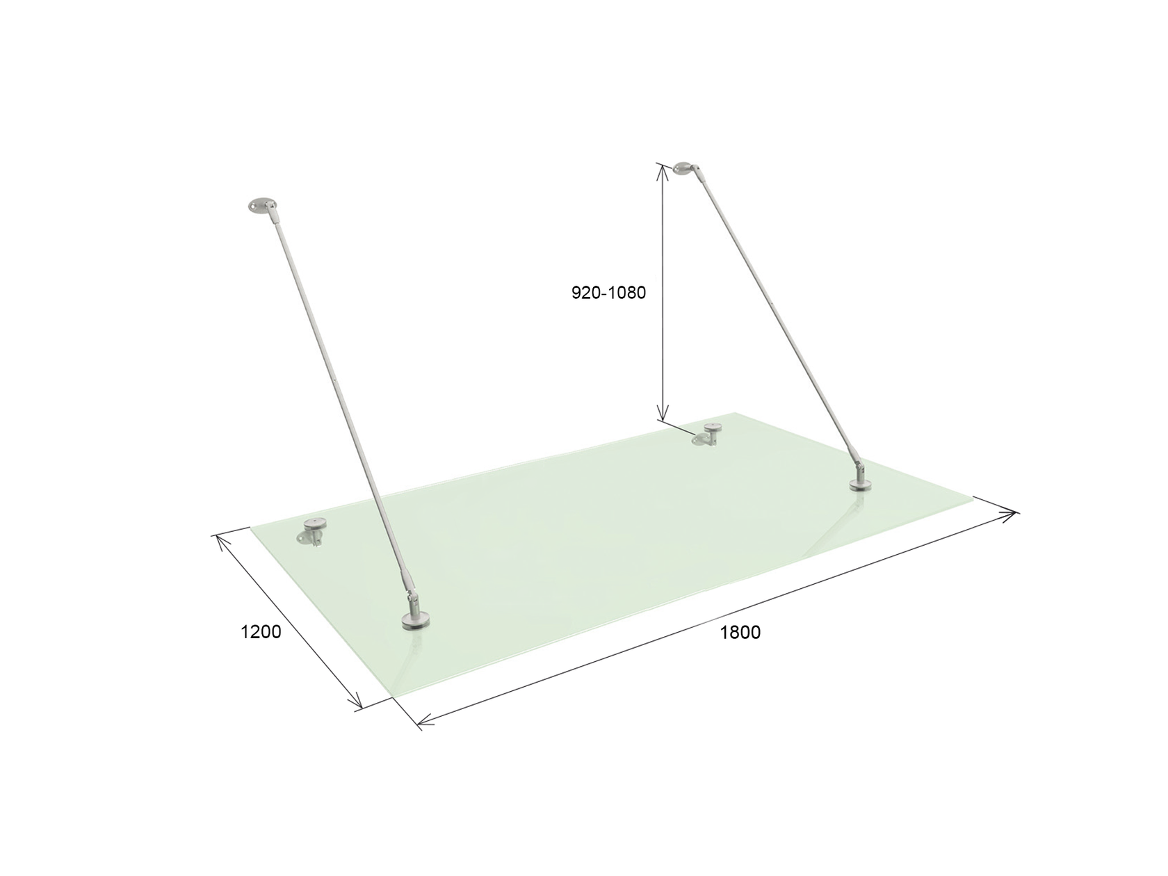 Canopy system AISI316, M12