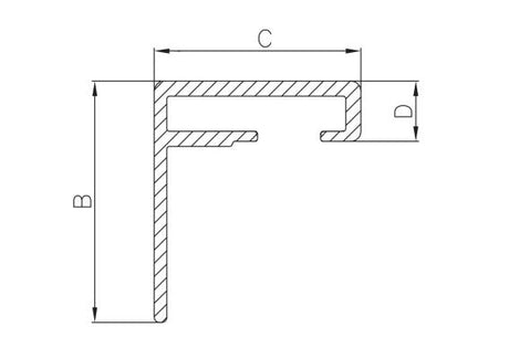 Konzola pre nylonový hrebeň H/01PVC-AL, L3m