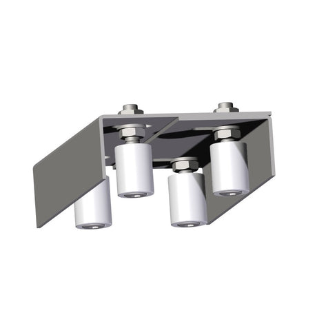Adjustable 4 roller guide plate INOX,135-175x220mm