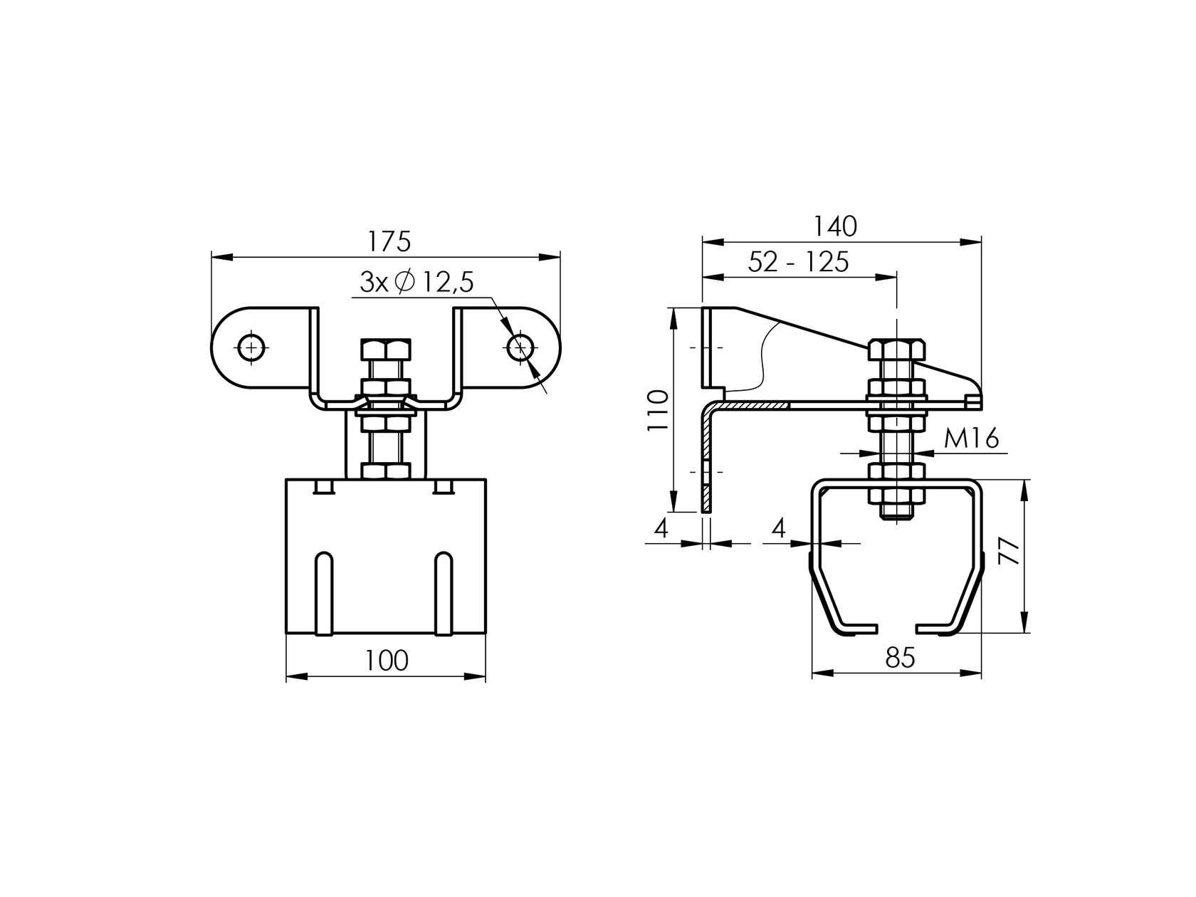 Profile holder - side