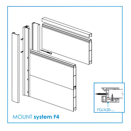 Aluminum fence infill 20x120x6000mm