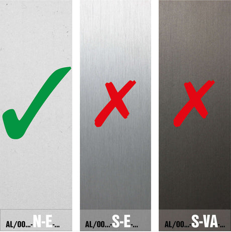 Aluminium profile for glass railing -side mounting