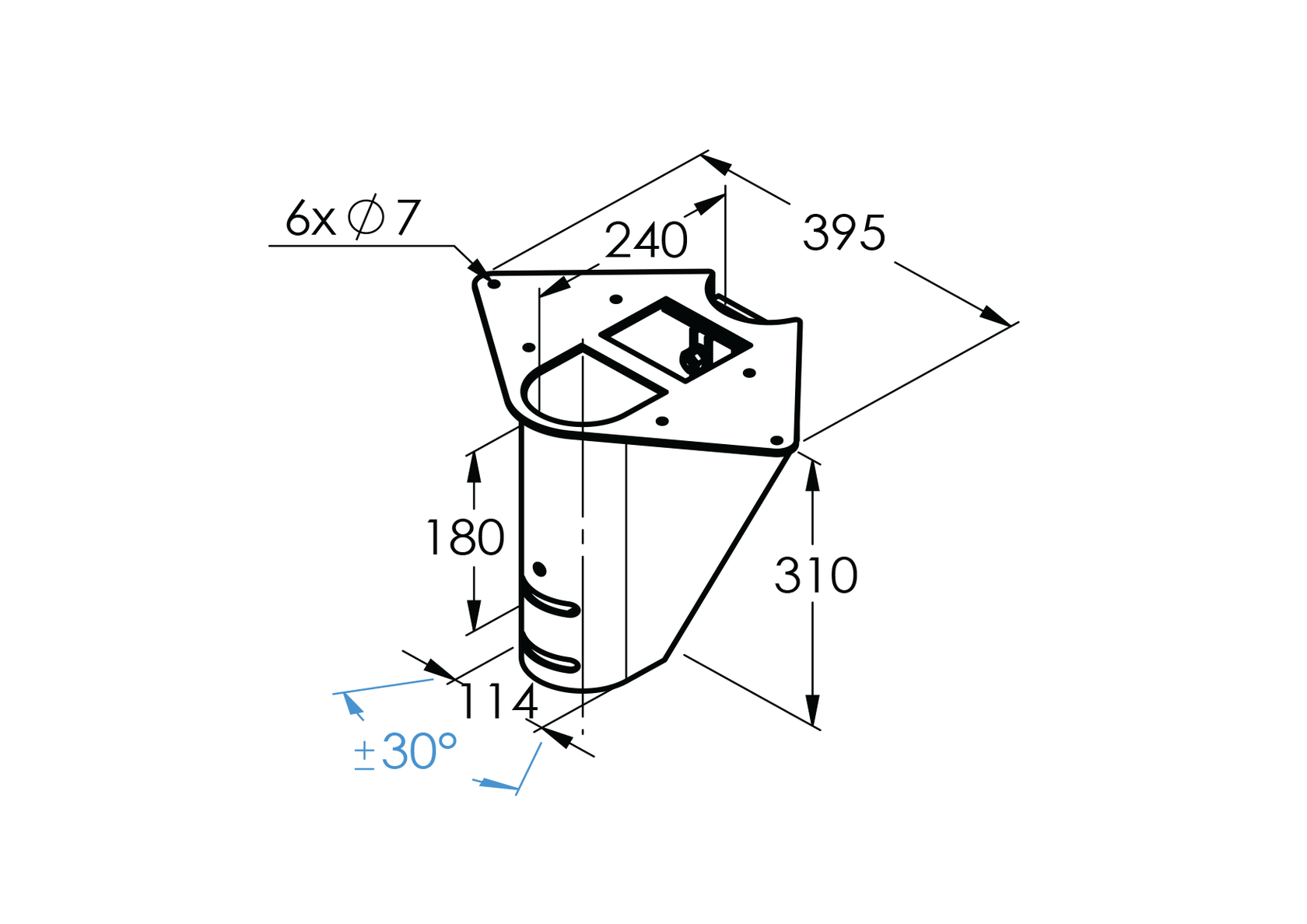 Staircase SEGMENT NS240 element 320x260x115mm