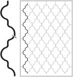 Grate profile - arched wave 12x6,L2400mm