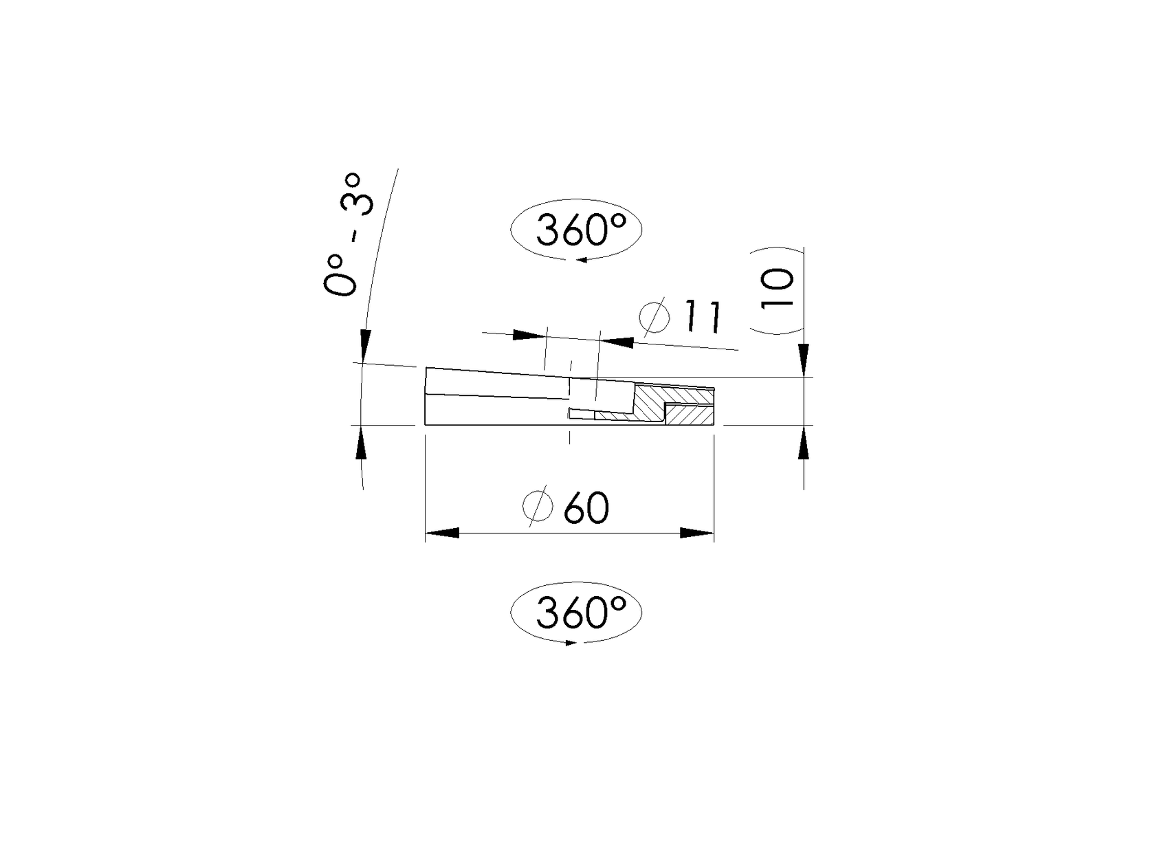 Washer - adjustable angle