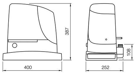 NICE automation for sliding gates, set, max 1800kg