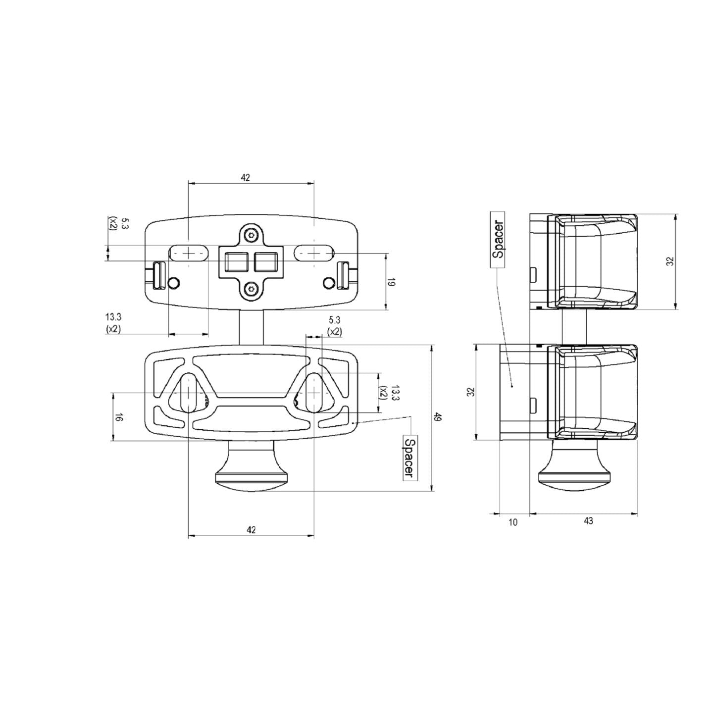 Magnetic side pull latch