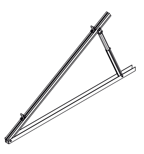 30°-60° adjustable triangle