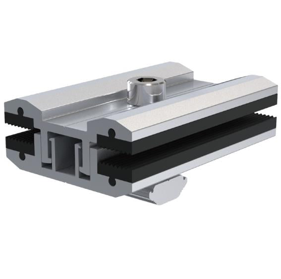 Double-glazed module inner clamp