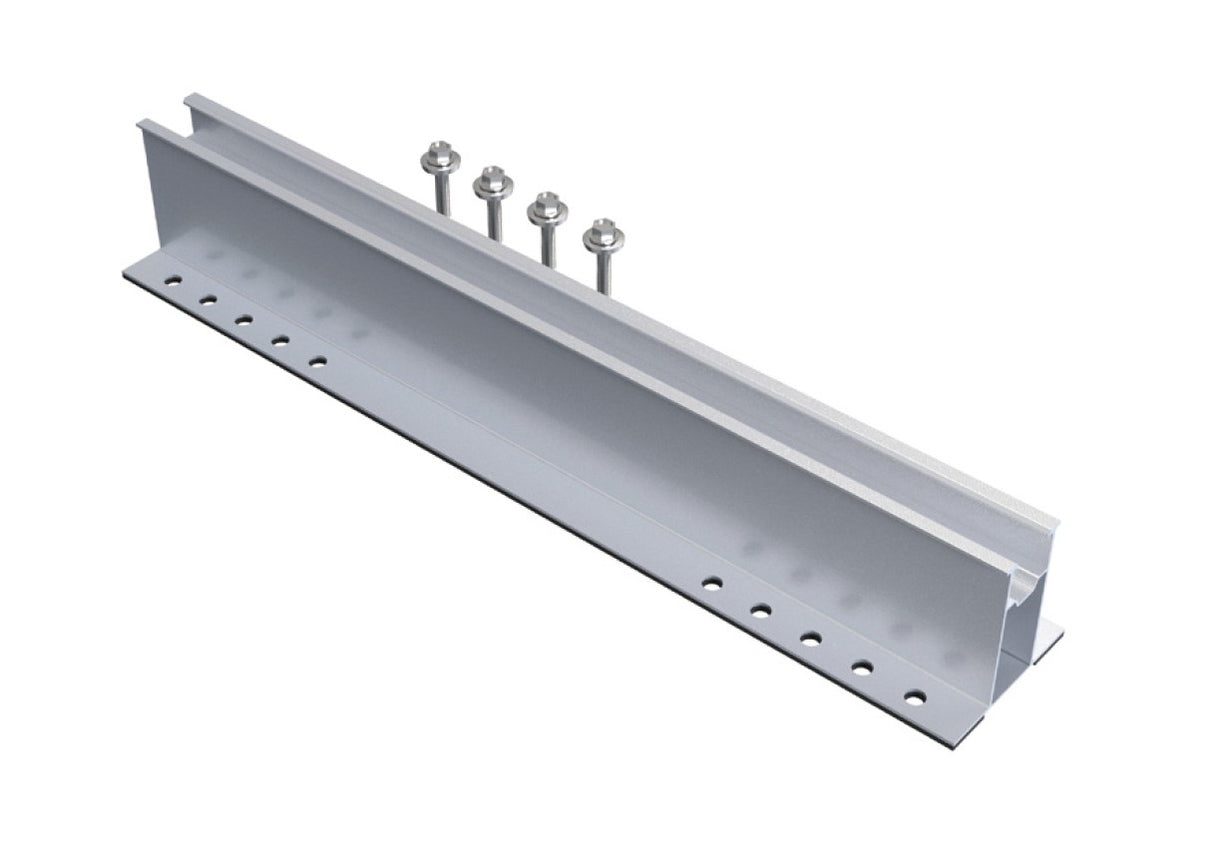 60mm Mounting rail L385mm for trapezoidal sheets