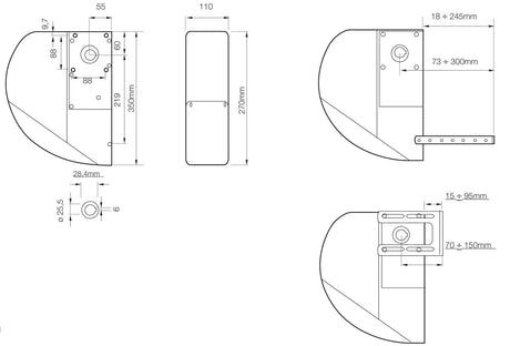 Industrial drive with encoder for sectional doors up to 35m2