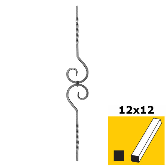 Forged rod h900, b130mm, 12x12mm
