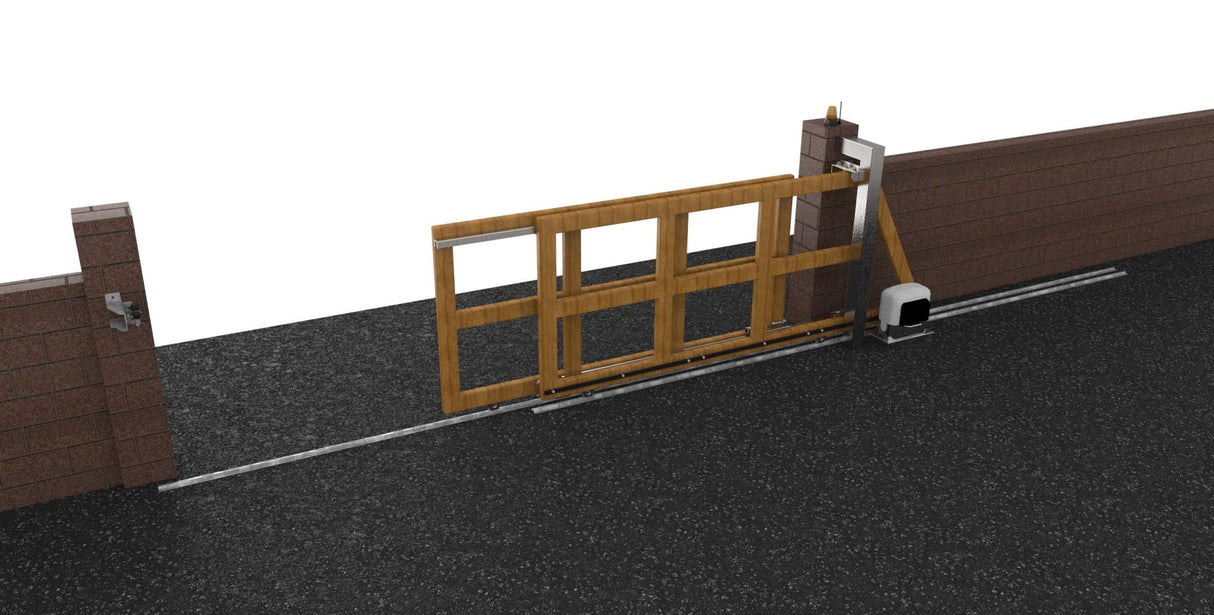 Telescopic system for sliding gates, max 15m