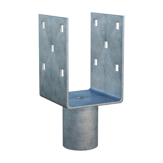 Nadstavec na zemnú skrutku Zn „U“ 90x90x120x52mm