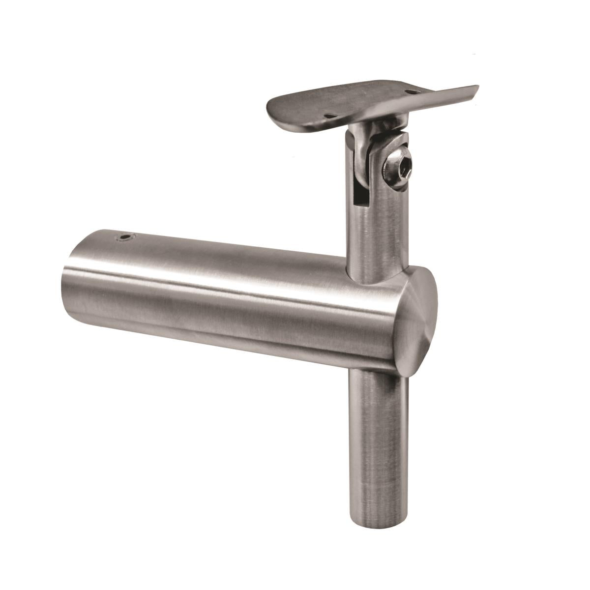 Off-axis handrail bracket