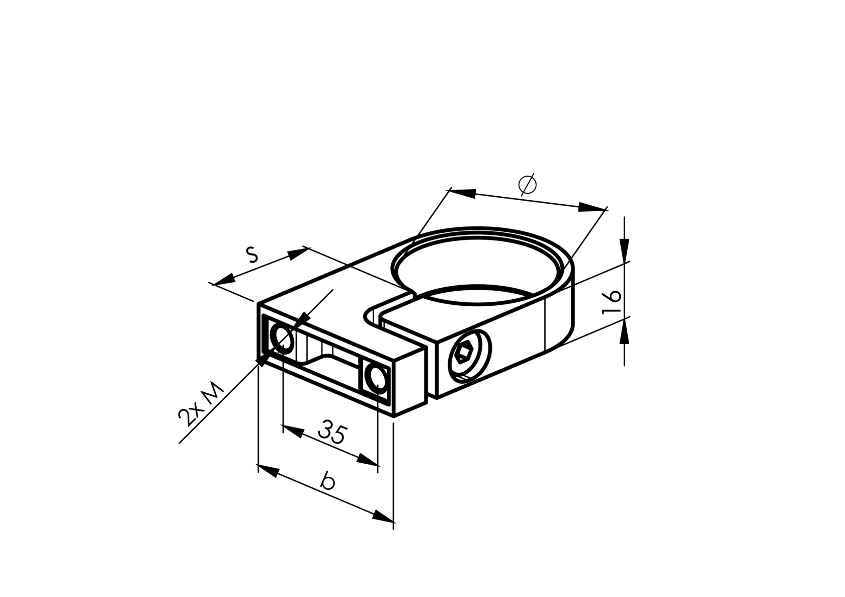 Side anchoring - element