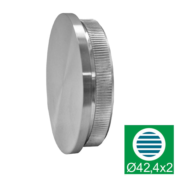 End cap, flat, solid