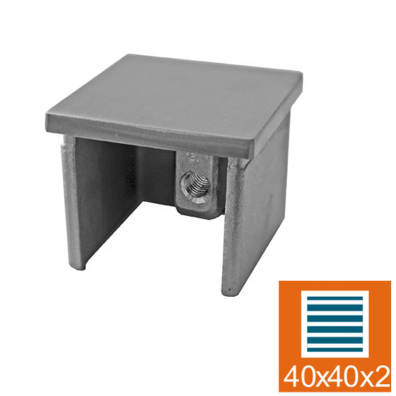 Glass clamp - end cap