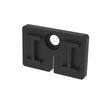 Rubber inlay for glass clamp