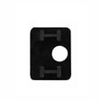 Rubber inlay for glass clamp