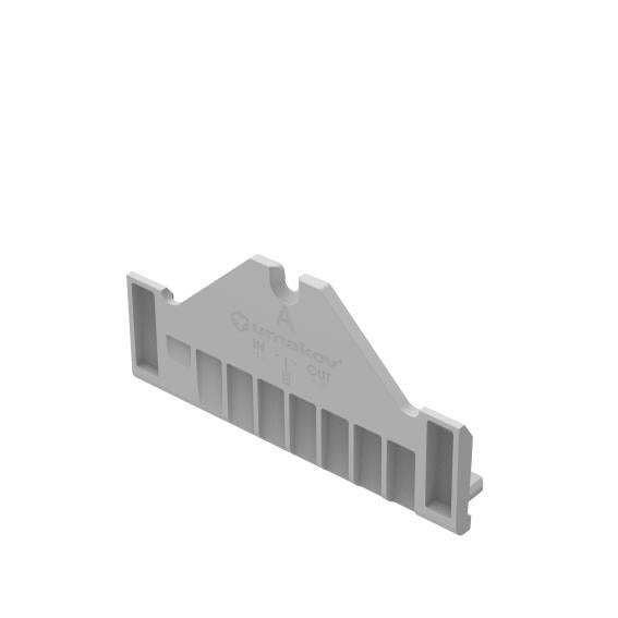 Set for adjustable glass fastening - canal A