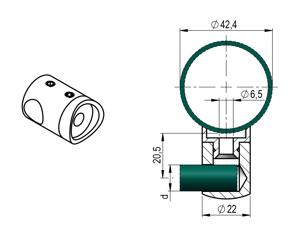 Crossbar holder left