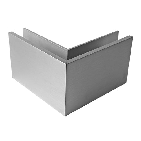 Top mount - glass AL/ELOX/Satin L195mm, 90°out