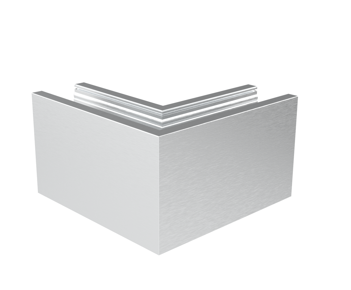 AL. profile, top mount  90° IN corner AL/ELOX/Sati