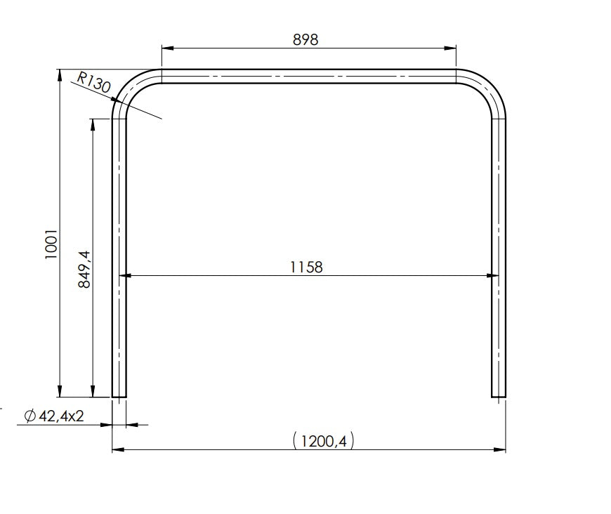 Stainless steel safety barrier