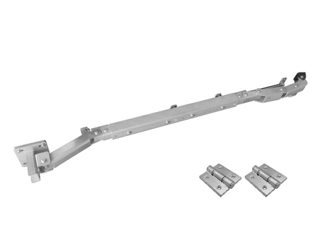 Folding mechanism for swing gates - left