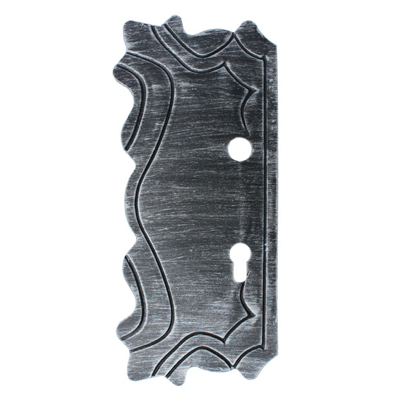 Štítok bránový zdobený ľavý 295x135, t4, d20, 90mm