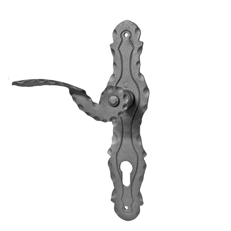 Door handle with plate - left h260, b60, t3mm