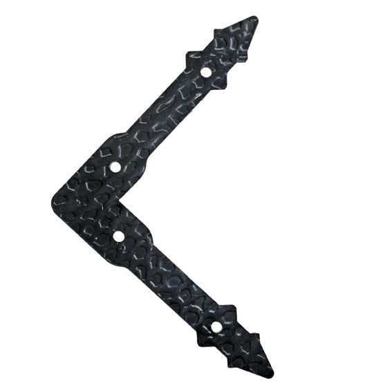 Decorated hinge, forged 150x150, t3mm