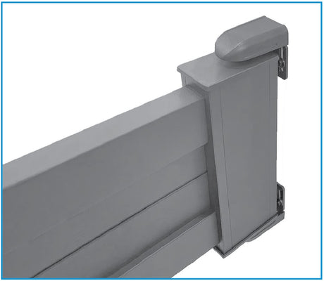 Adjustable hinge with anchoring flange