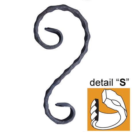 Scroll "S" 170x80/47, P/030-11x6mm