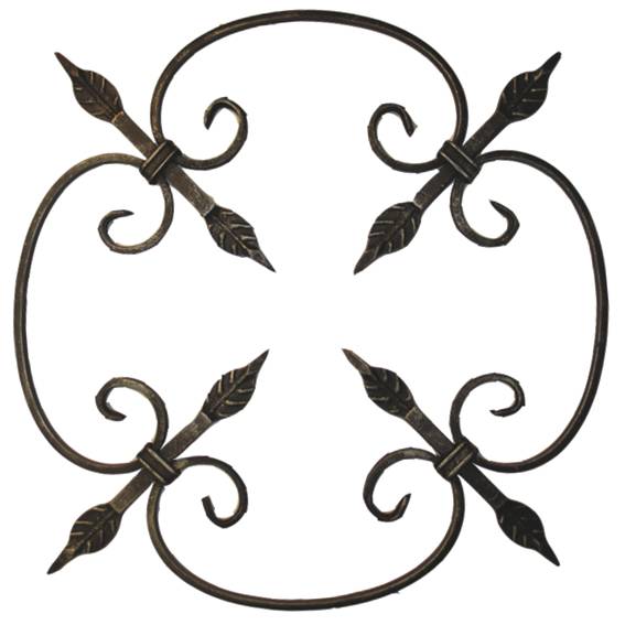 Ornament h450, b450, 12x6mm