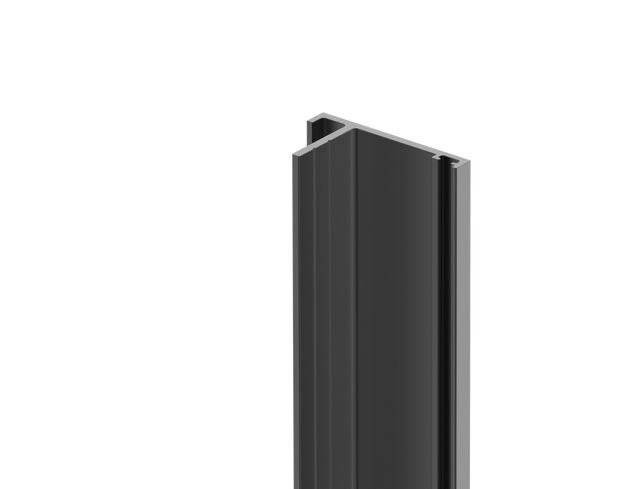 Aluminum gate stop profile