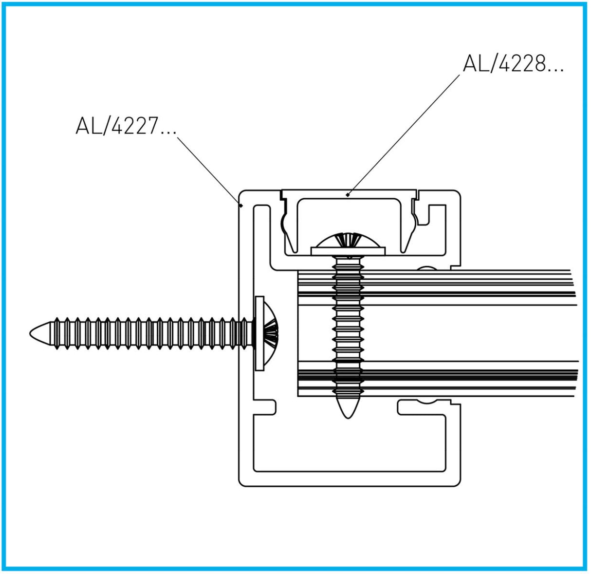 Aluminum fence infill 17x107-6000mm