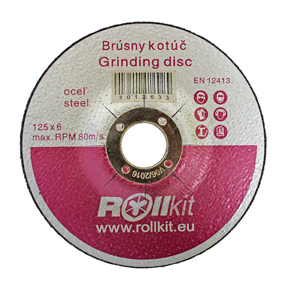 Grinding wheel for steel, 125x6x22,2mm