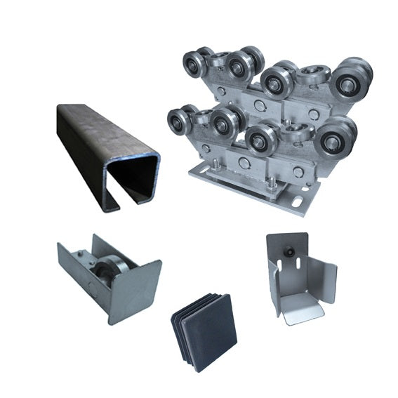 Cantilever sliding gate set up to 7m Fe, 80x80mm