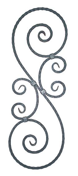 Ornament 310x900, P/035-12x12mm